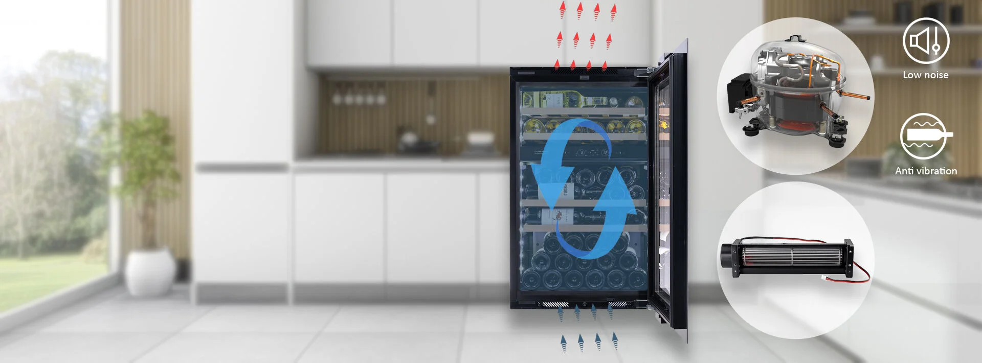 ضاغط عاكس ومروحة ذات تيار متقاطع